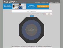 Tablet Screenshot of magic8.co.uk